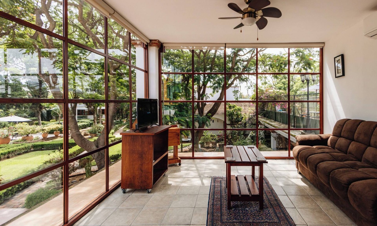 Santa Lucia del Camino House | 1 bed- 1 Bath. AC, solar heated pool, fitness room in Oaxaca. Bule Villas, FLW