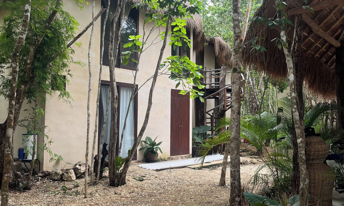 Ek Balam Village Cabin | Cabins in the middle of the Mayan jungle in Tulum with cenote type pool