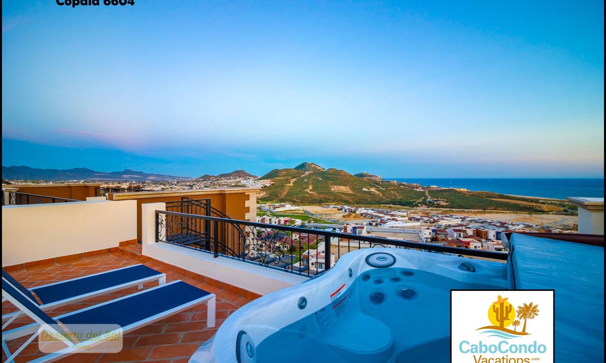 Cabo San Lucas Condo | CCV Quivira-2Bedroom Condo, Rooftop FirePit/HotTub and Golf!