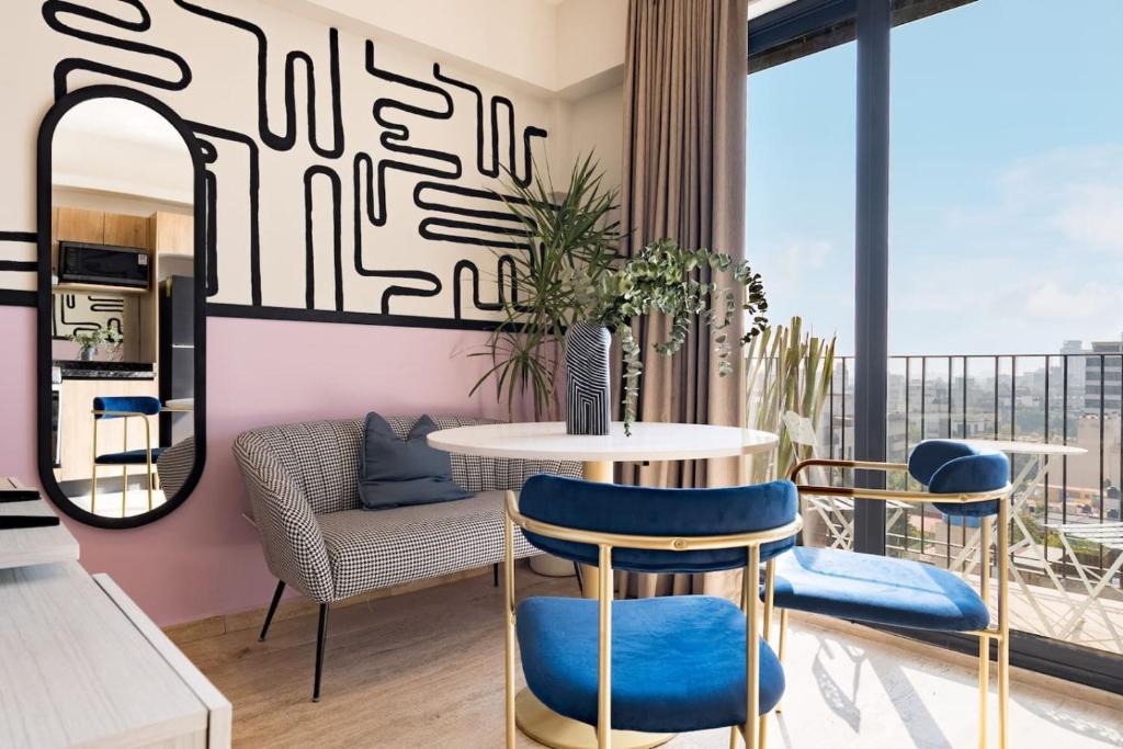 Roma Norte Apartment | Loft de diseno con aire acondicionado y cama king size