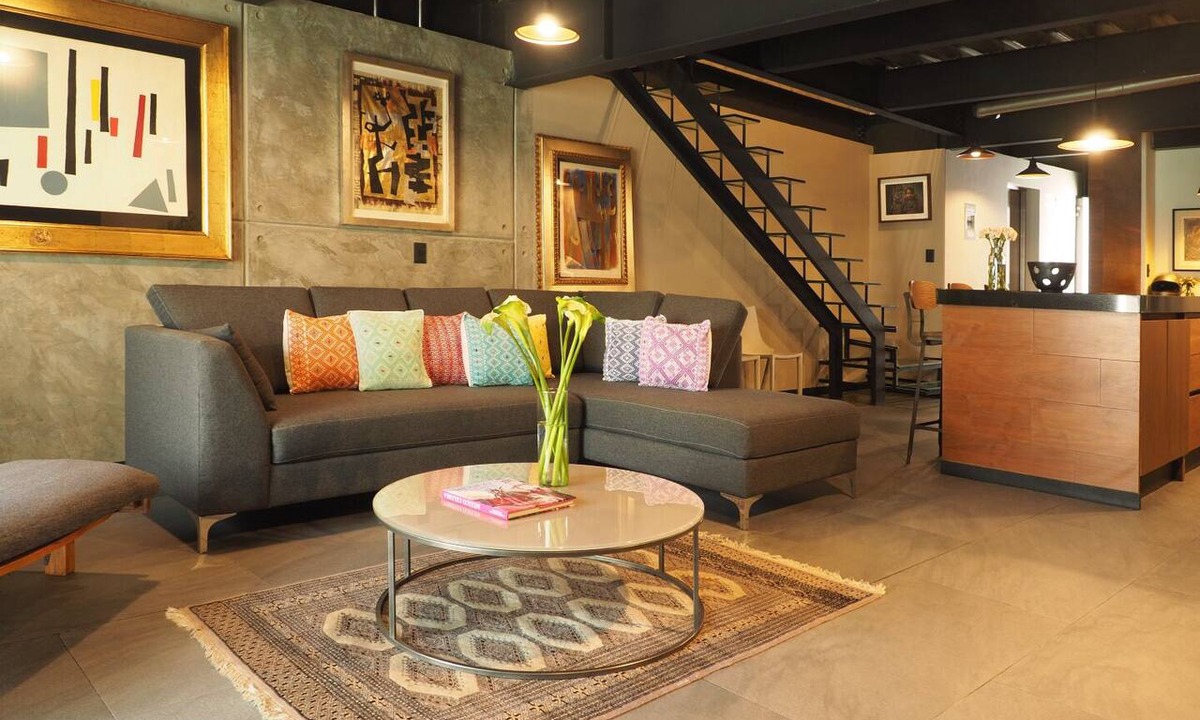Polanco Apartment | Luxury Industrial-style with Balcony in Polanco, Mexico City.