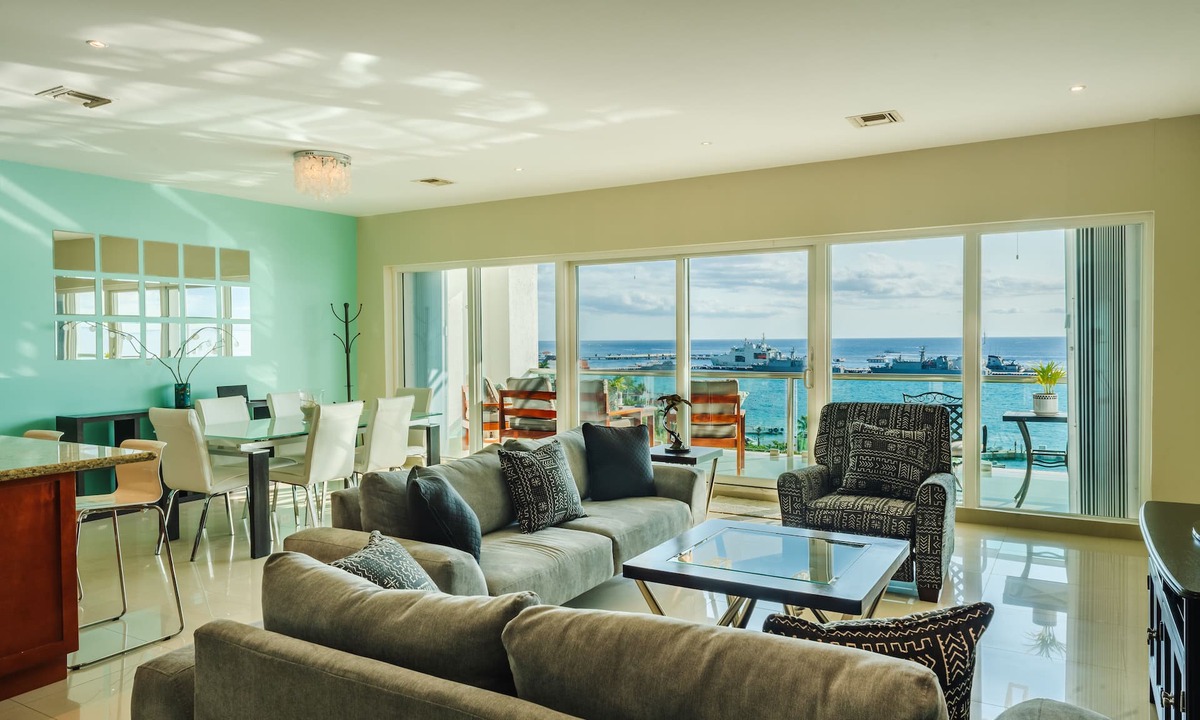 Cozumel Condo | LUXURY PENTHOUSE CONDO WITH NEW FURNITURE! AMAZING SEA VIEW, POOL & TENNIS
