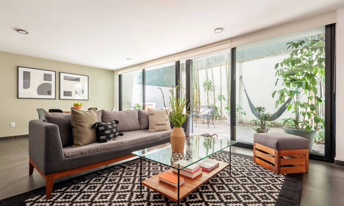 Hipodromo Apartment | Modern, Industrial Apartment with Bamboo Garden and Rooftop Terrace