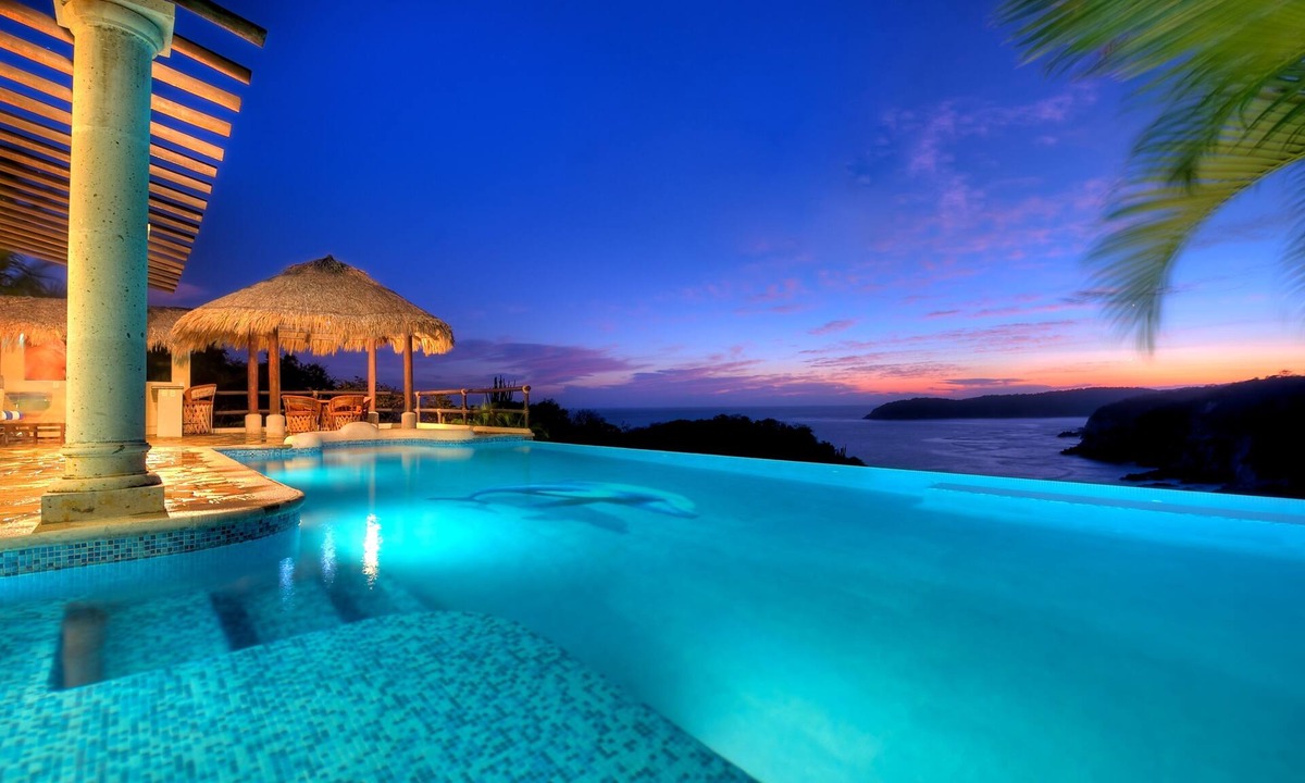 Santa Maria Huatulco Villa | Oceanfront Beach View Villa on Violin Bay near Santa Cruz