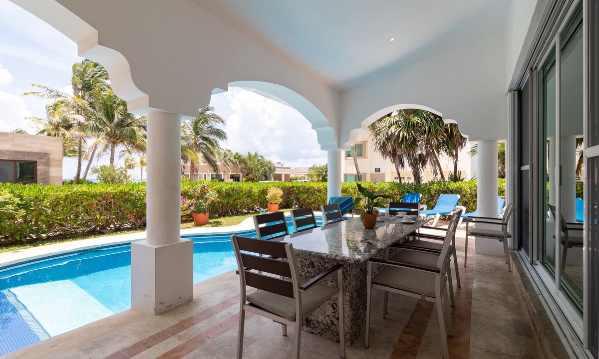 Playacar Fase I House | Private Pool, OCEAN VIEW VILLA, steps from the beach. BBQ- Playacar Phase 1