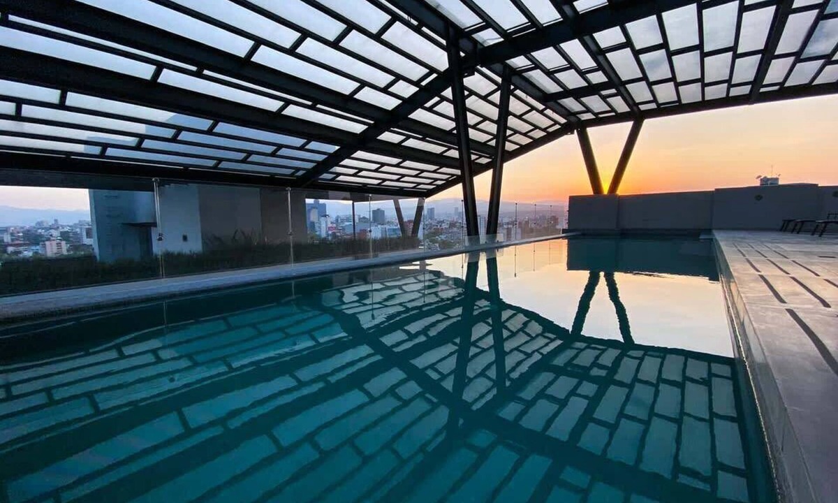 Colonia Roma Apartment | Roma Norte 3BR Pool Oasis | Walk to Everything