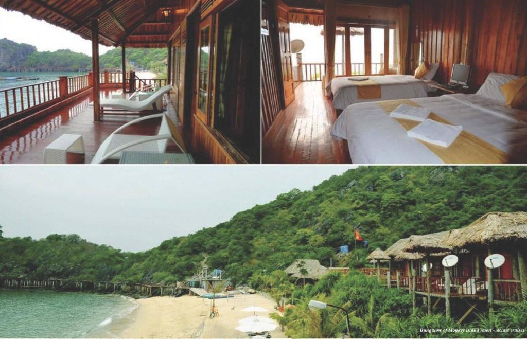 Ha Long House | Room in Boat - Halong Bay Deluxe Cruise Bungalow on Island