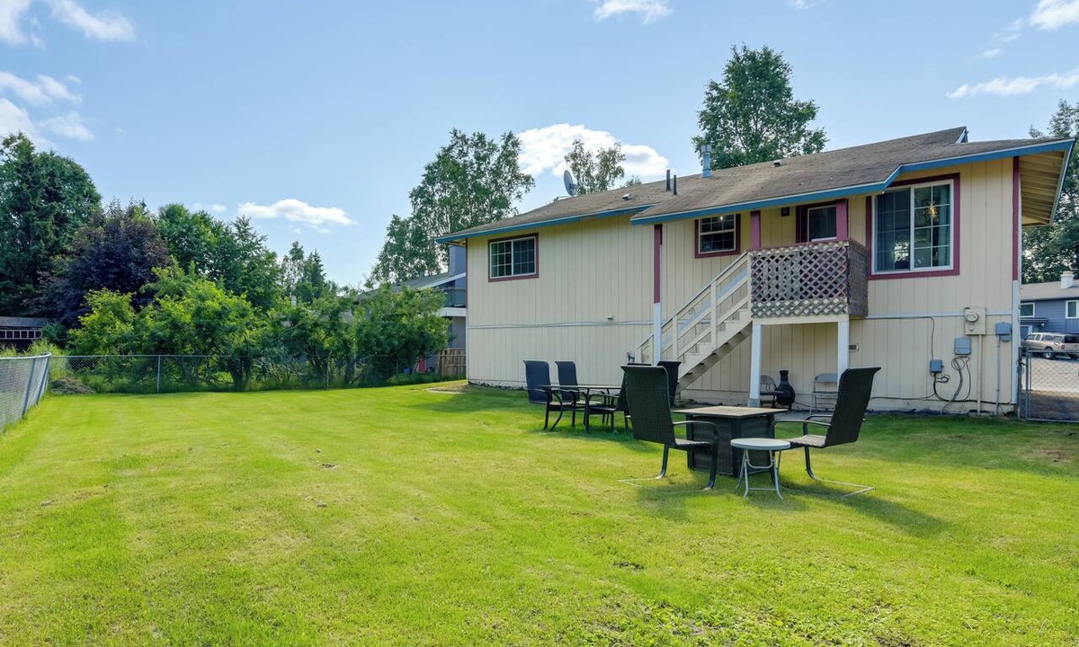 University Area Apartment | Shared Yard + Fire Pit: Airy Anchorage Apt!
