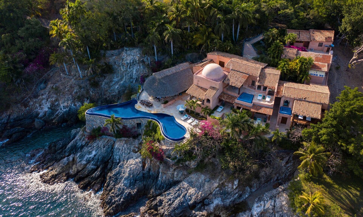 Lazaro Cardenas Villa | Staffed Oceanfront Estate: Giant Infinity Pool + Views