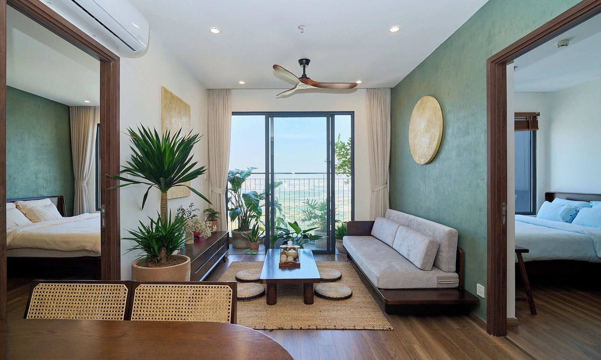 Gia Lam Apartment | Stylish Japandi 2BR Apartment in Ocean Park, Hanoi