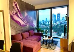 Penthouse con la mejor vista de Cdmx, 6 personas, Gym y 2 parkings