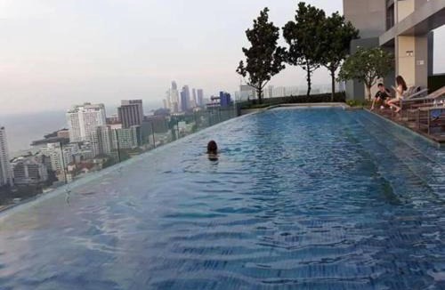 Central Pattaya Apartment | 芭提雅Centric中心海高级网红无边泳池小情调一居