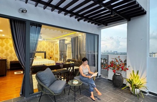 Linh Trung IEPZ Apartment | 1 ngủ Super King bed, Jacuzzi, ban công chill