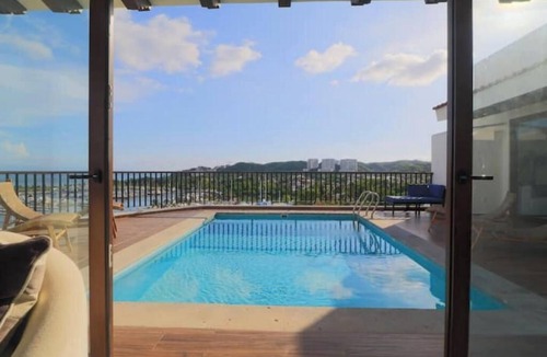 La Cruz de Huanacaxtle Apartment | 3 bedroom PH w/ocean, marina and mountain views, rooftop and private pool!