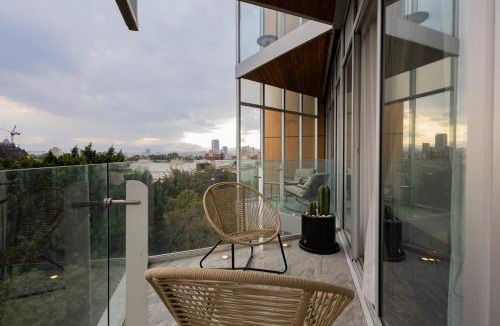 Roma Norte Apartment | Acogedor y Centrico Loft con AC En la Roma