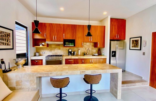 San Antonio Tlayacapan House | Ajijic Modern 1 Bed Guesthouse-Patio-BBQ-Bikes-Gym-Pickleball Court-Golf Cart
