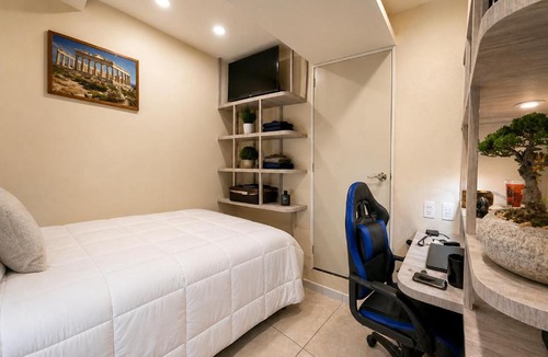 Coyoacan Apartment | Alojamiento de habitación y baño privado con Todo Incluido Alimentos-Bebidas a 3 Min del Estadio - Terraza - Servicios Exclusivos