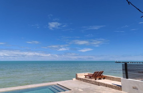 Chuburna Puerto Villa | Artist Beach House & Pool Sunset Haven Epic View