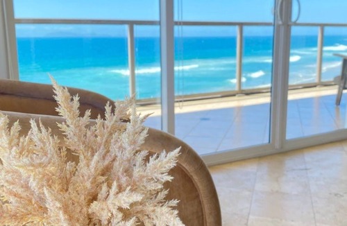 Miramar Condo | Beachfront Penthouse with Large Private Rooftop Patio with Wood Burning Firepit