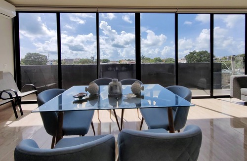 Colonia Centro Condo | Brand New Build - best Location 2 blocks from the fery ocean view Pool Roof Top.