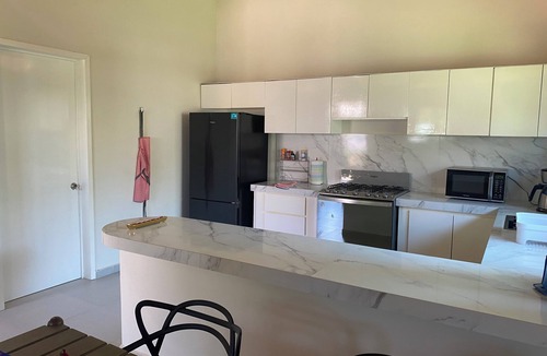Barra de Colotepec House | Bungalow direct access to the beach for two people private bathroom equipped kitchen