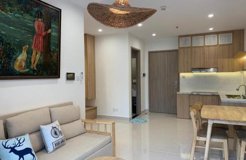 District 9 Apartment | Căn hộ Nhật Bản Origami S803 view hồ bơi, sân thể thao