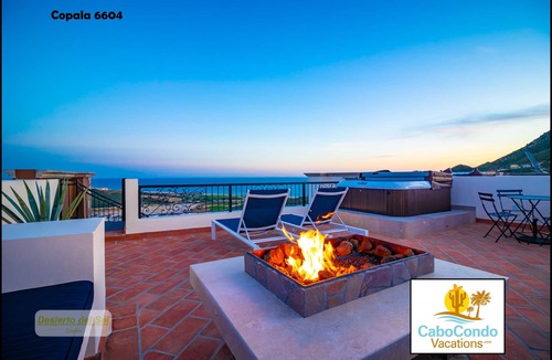 Cabo San Lucas Condo | CCV Quivira-2Bedroom Condo, Rooftop FirePit/HotTub and Golf!