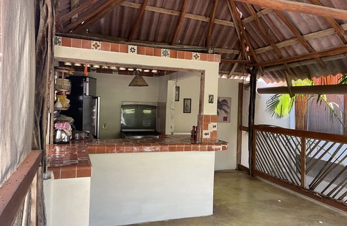 Barra de Potosi House | Charming Mexican Villa with 4 Bungalows WiFi and AC in lovely Barra De Potosi