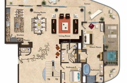 South Shore Hotel Area House | Christmas Week (Dec 23-30) In Garza Blanca Puerto Vallarta - 3 Bedroom Penthouse