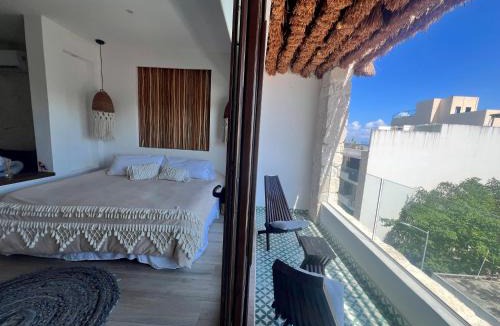 Luis Donaldo Colosio Apartment | Condo Boho con Roof pool y vista al mar