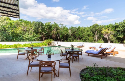 Akumal Apartment | Confort Garden Suite BBQ Private Hot Tub Pool 04B