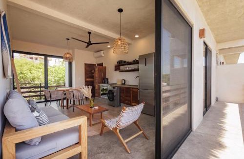 Barra de Colotepec Apartment | Cozy 2BR Apto Terrace, Pool & AC Steps from Beach