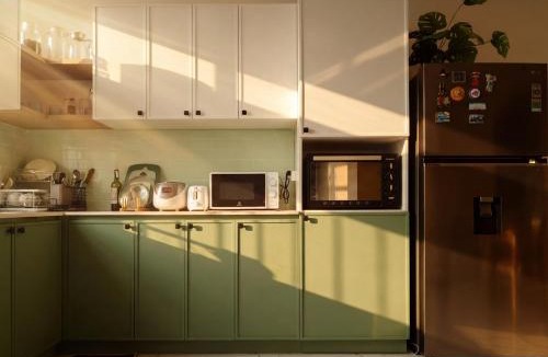 Cao Bang House | COZY HOME - Green kitchen with 2 bedrooms