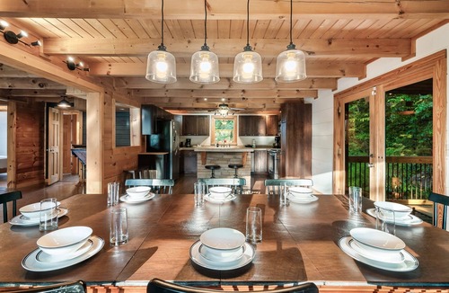 Cosby Cabin | Dream View: Heated Pool| Hot tub| Theater| Arcade| Fire Pit| 25 Acres.