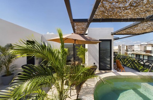 Zama Apartment | Experience Luxury: Private Plunge Pool, Rooftop Terrace & Fitness Center