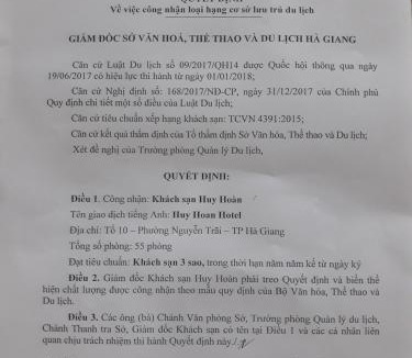 Ha Giang Hotel | Huy Hoan Hotel