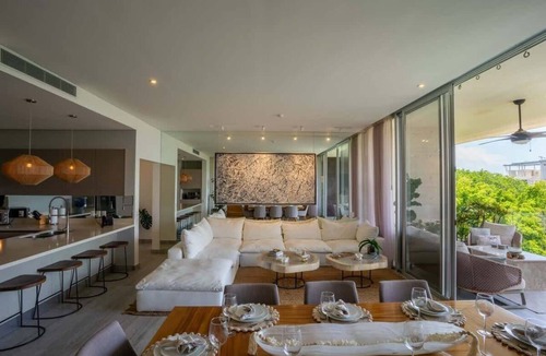Playacar Apartment | Luxury Condo | 3BR | Private Rooftop Pool | GYM