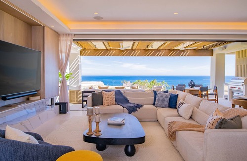 Los Cabos House | Luxury Oceanview Villa w/Rooftop Pool, Fire Pit & Beach Club Access