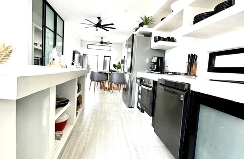 Chelem House | Modern new build, one level with private pool, walk to the beach