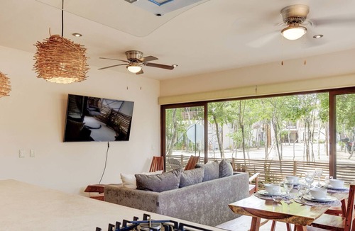 Costa Apartment | Nature-chic w/Private Zen Patio & 2 Cenotes Onsite