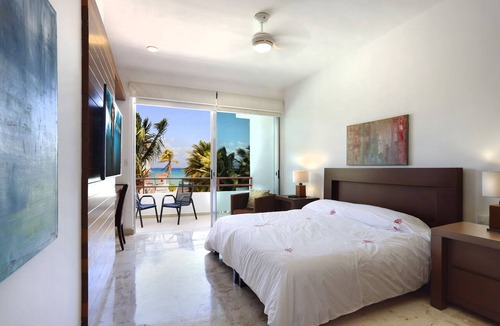 Zazil-ha Condo | NEW LISTING! Oceanview 2 bedr condo, steps from the beach