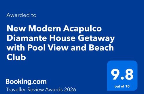 Boulevard Barra Vieja House | New Modern Acapulco Diamante House Getaway with Pool View and Beach Club
