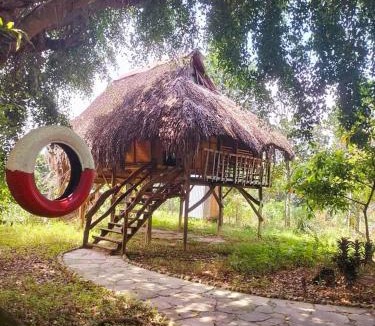 Nam Cat Tien Cabin | Nhà nghỉ độc lạ bờ sông Nam Cát Tiên