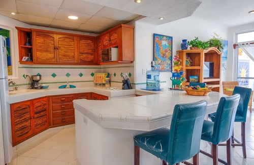 Akumal Condo | Oceanfront Condo with Artful Décor, Pool & Balconies