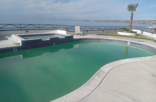 Playas de Rosarito Apartment | Oceanfront suite with king bed, bbq, pool, jacuzzi, private gate to the beach