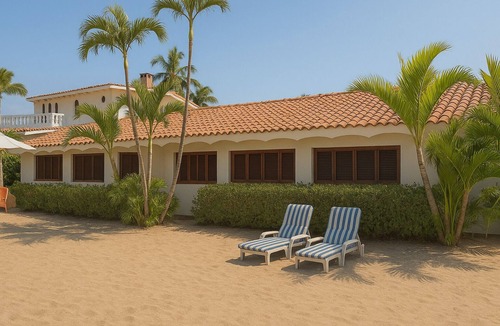 Los Ayala House | Private Beachfront Home in Los Ayala · Gated · Sleeps 8 · Ocean-Breeze Living