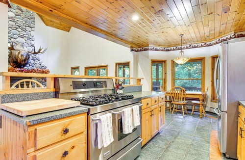 Town of Webb House | Private Deck & Fire Pit: Adirondack Family Home