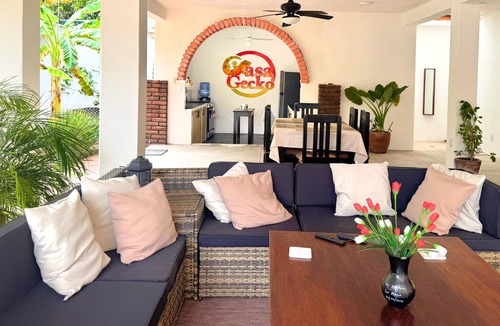 Puerto Escondido House | Private Villa! - Steps to Beach and Market - King beds - Pet friendly!