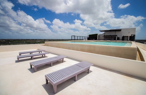 Cozumel Apartment | Relaxing Apartment 1BR+Sofa & 1 Bathroom WiFi | Kitchen | Amenities Gym & Pool