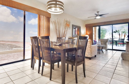 Sandy Beach Condo | Remodeled Beach Access Ground Unit at Princesa Resort